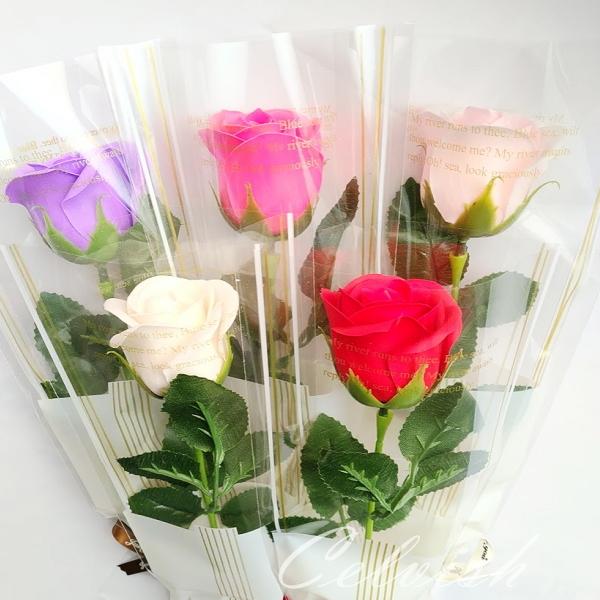 ソープフラワー 1本花束 1輪 一輪 一本 バラ ローズ 花束 ミニブーケ
