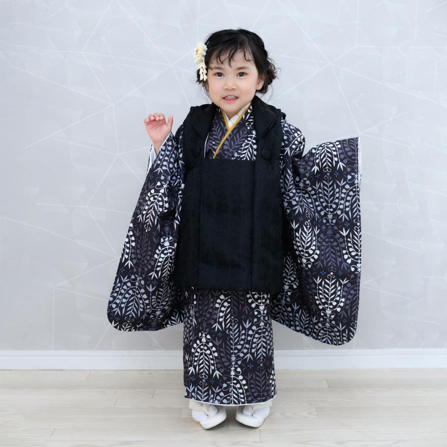 NISHIORI 京wakka 七五三 レンタル 女の子 3歳 着物 被布 753着物 フル
