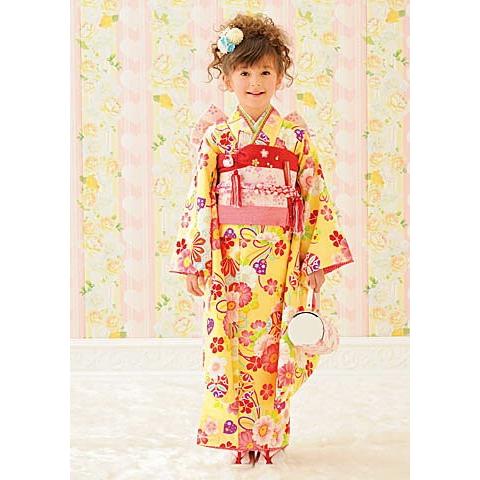 レンタル 七五三 7歳 女の子用 着物セット 式部浪漫 ブランド 7才 フル