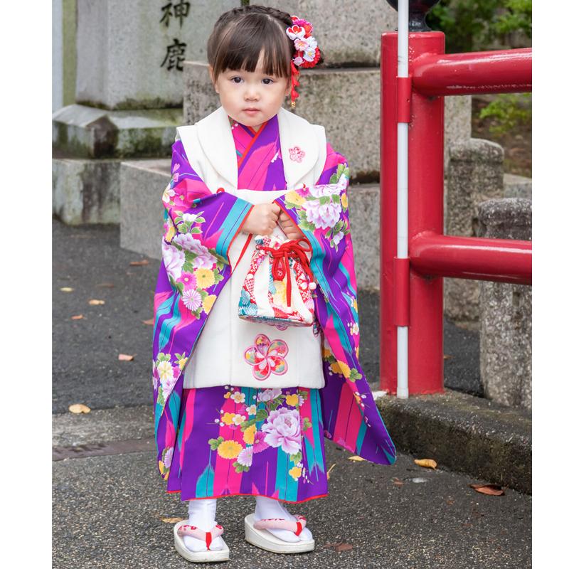 七五三 レンタル 着物 3歳 被布 女の子 フルセット 被布セット ひさ