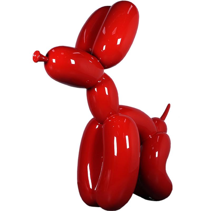 オブジェ 風船バルーンドッグ犬レッド Balloon Dog Gelcoat Version