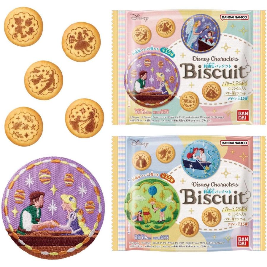 BANDAI（バンダイ） Disney Characters 刺繍缶バッジビスケット (バラ