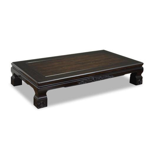 座卓 座敷机 テーブル あずま 幅180cm 黒檀 コクタン 和風 固定脚 太脚