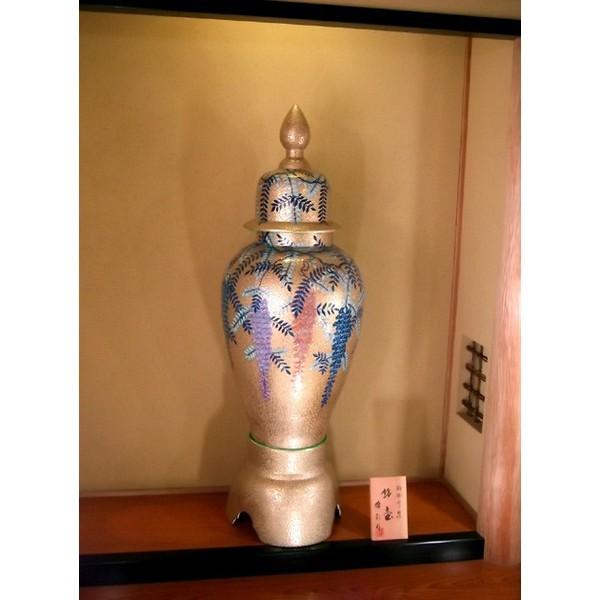 手渡し限定 105㎝ 大型 特大 金彩 花瓶 壺 置物 岐阜県揖斐郡池田町