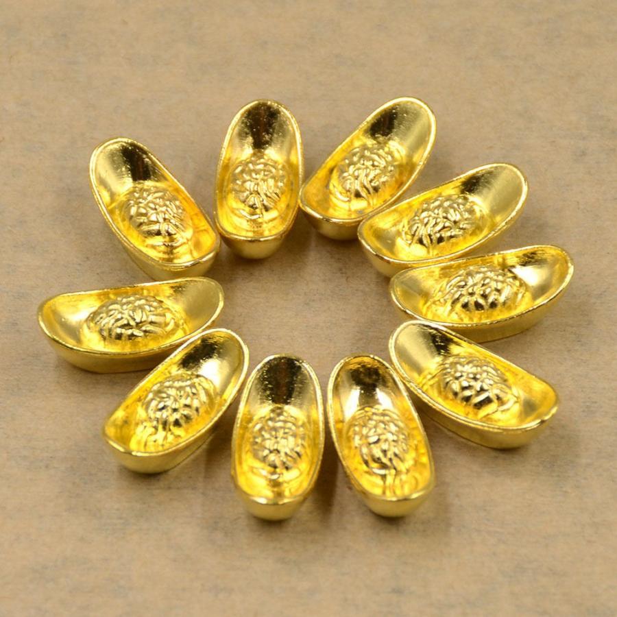 お買い得！50個まとめ売り！】お金儲けの開運アイテム 金色元宝10個