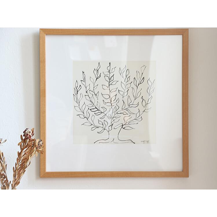 アートポスター Henri Matisse「低木」 ナチュラルフレーム インテリア