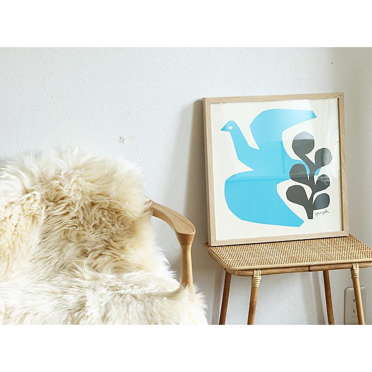 アートポスター BLUE BIRD 「切り絵作家 YUYA デザイン」 インテリア