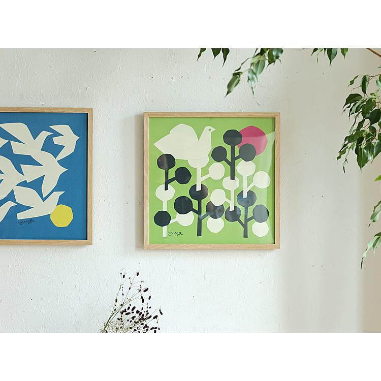 アートポスター 森の中で 「切り絵作家 YUYA デザイン」 インテリア 絵