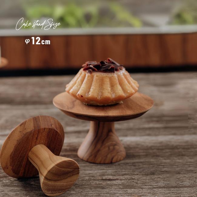 ウッドコンポート Φ120mm BY-120(木製 コンポート 12cm 皿 小さい