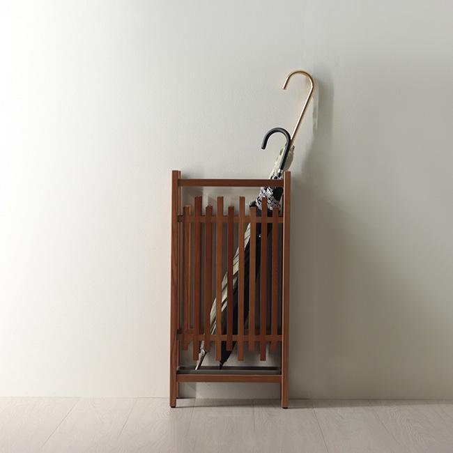 大湊文吉商店 秋田杉 格子傘立 OM-181(傘立て 木製 おしゃれ 傘 収納