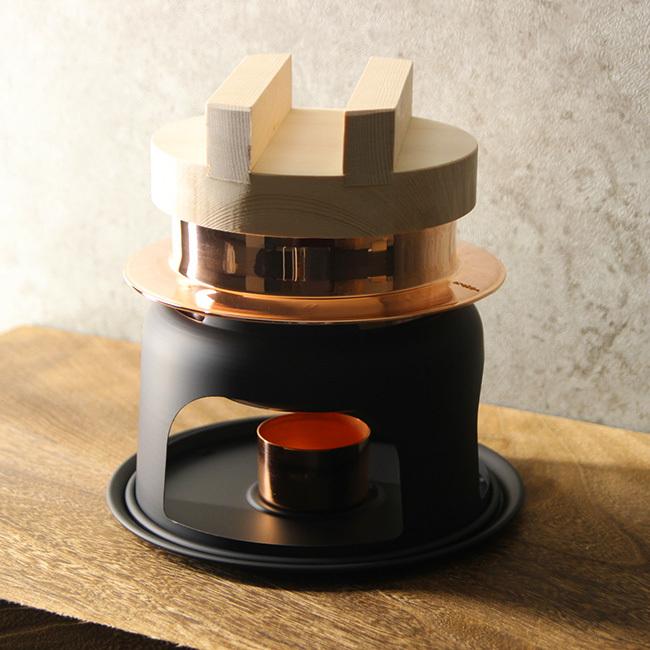 新光堂 純銅ごはんはどうだ 釜めしセット 1合炊き CMS-S(ご飯釜 銅