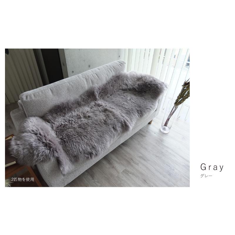 ムートン ラグ 1.5匹物 60×120cm 高級 羊毛 ラグマット ニチロ 長毛