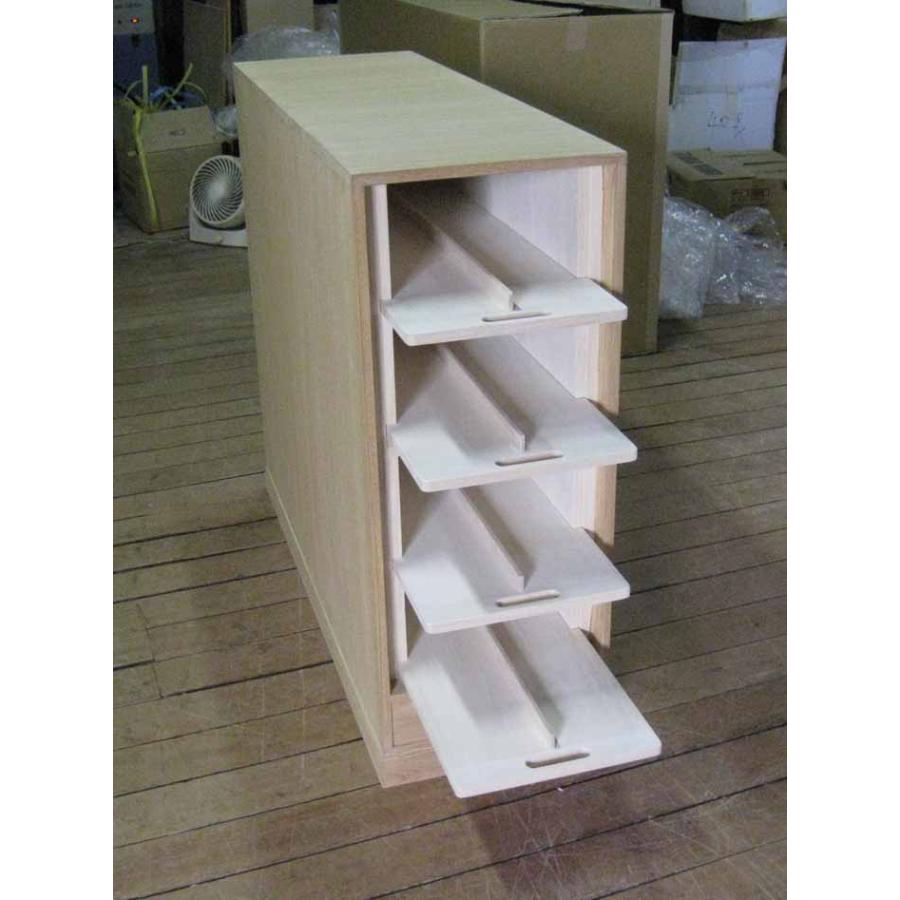 掛け軸収納庫桐たんす桐軸入れ掛軸ケース総桐掛け軸収納庫・8本用製造