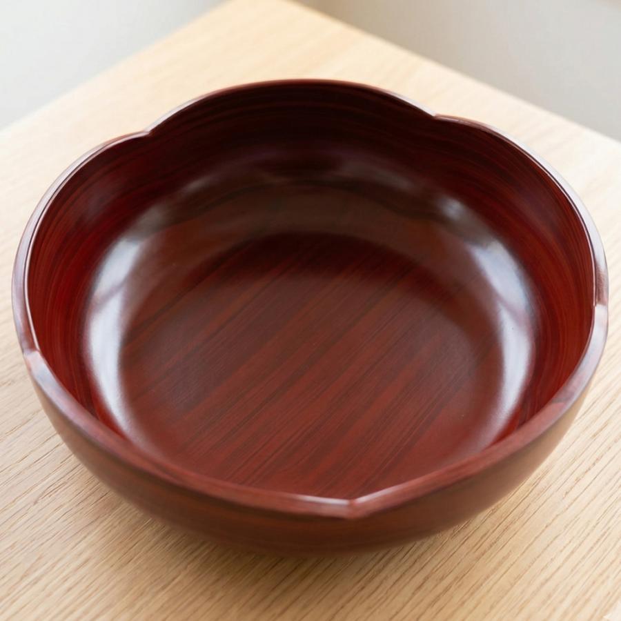 菓子鉢 梅型 紀の国木目 21cm お菓子入れ おしゃれ 来客 : 紀州器楽や