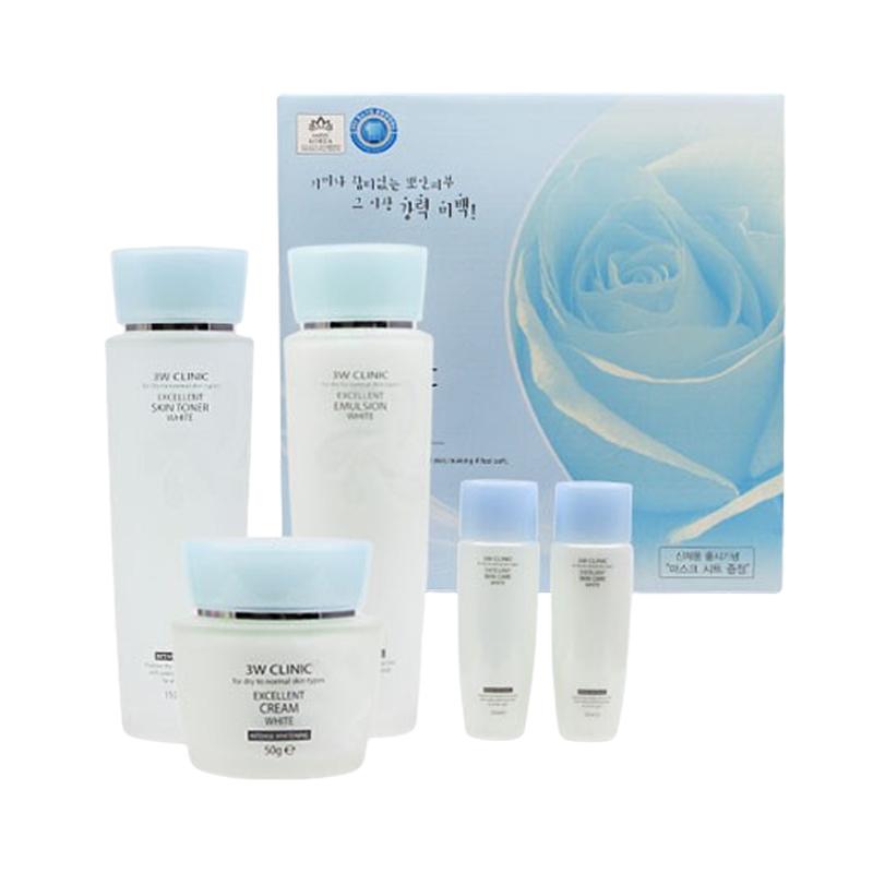 3W CLINIC エクセレントホワイトスキンケア3種セット スキンケアセット