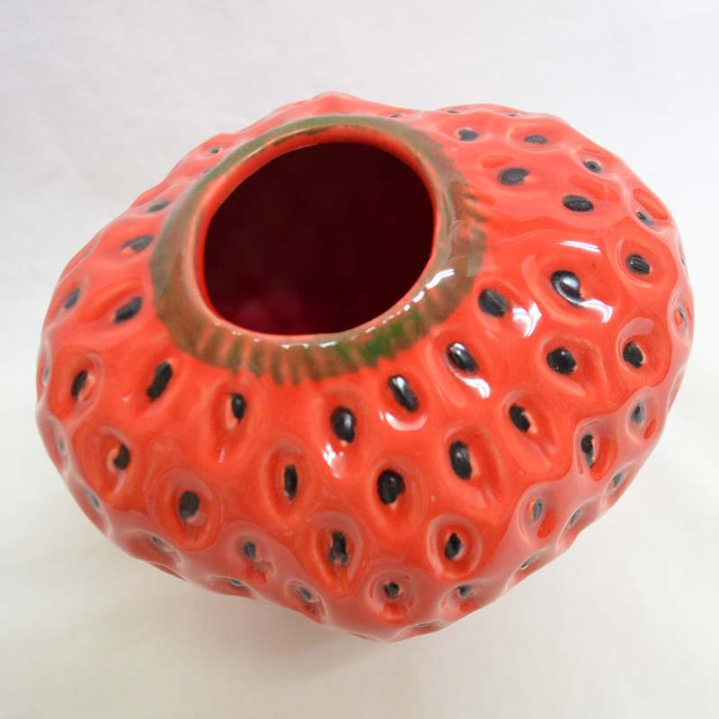 DESPOTS/デスポッツ おしゃれなストロベリー フラワーベース 赤/S