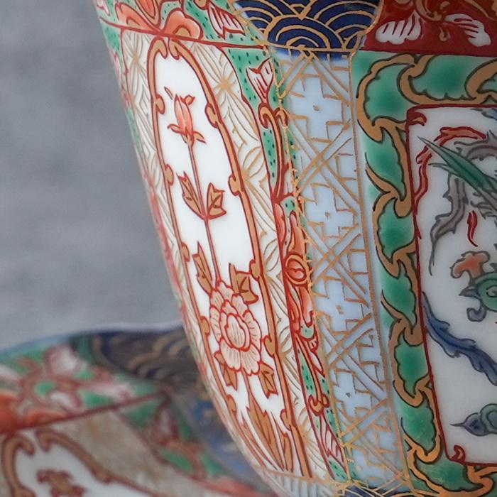 有田焼 復刻古伊万里 錦色絵 コーヒーカップ＆ソーサー【送料無料