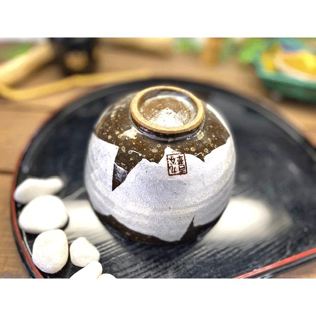 九谷焼 高級 陶磁器 抹茶碗 白銀彩 （Kutani matcha bowl） ギフト