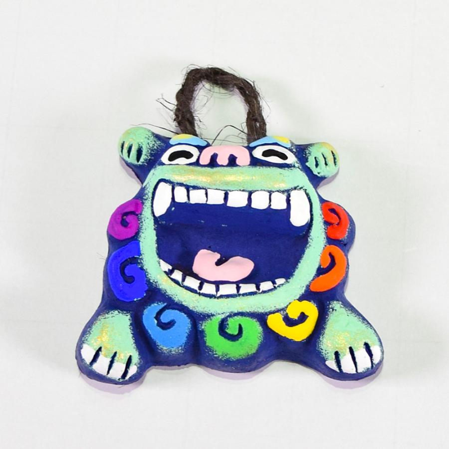 シーサー ペア かわいい カラフル 沖縄 琉球 守り神 縁起物 お土産 お