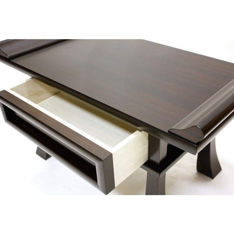 なーむくまちゃん工房 国産 経机 紫檀・黒檀 14号 幅42cm 日本製 仏壇