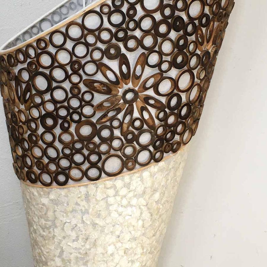 スタンドランプ フロアライト シェル バンブー H100cm アジアン照明