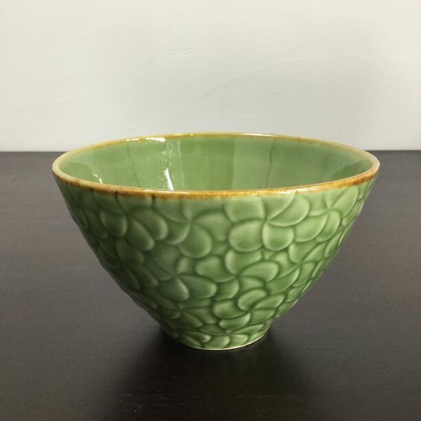 ジェンガラケラミック ボウルセット 2個1セット 深緑 茶碗 ペア