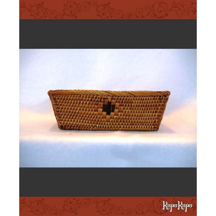 カゴ 収納 バスケット アタ 正方形 トレイ 15×15cm 籠 かご バリ 雑貨