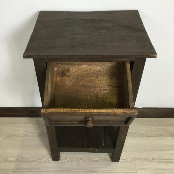 サイドテーブル 引き出し付き H70cm アジアン家具 バリ家具 アジアン