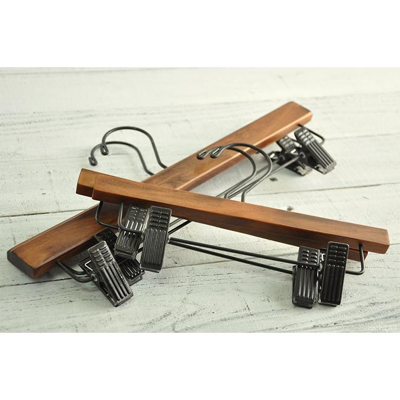 木製 ズボンハンガー LOTUS パンツハンガー Lサイズ Pants Hangers