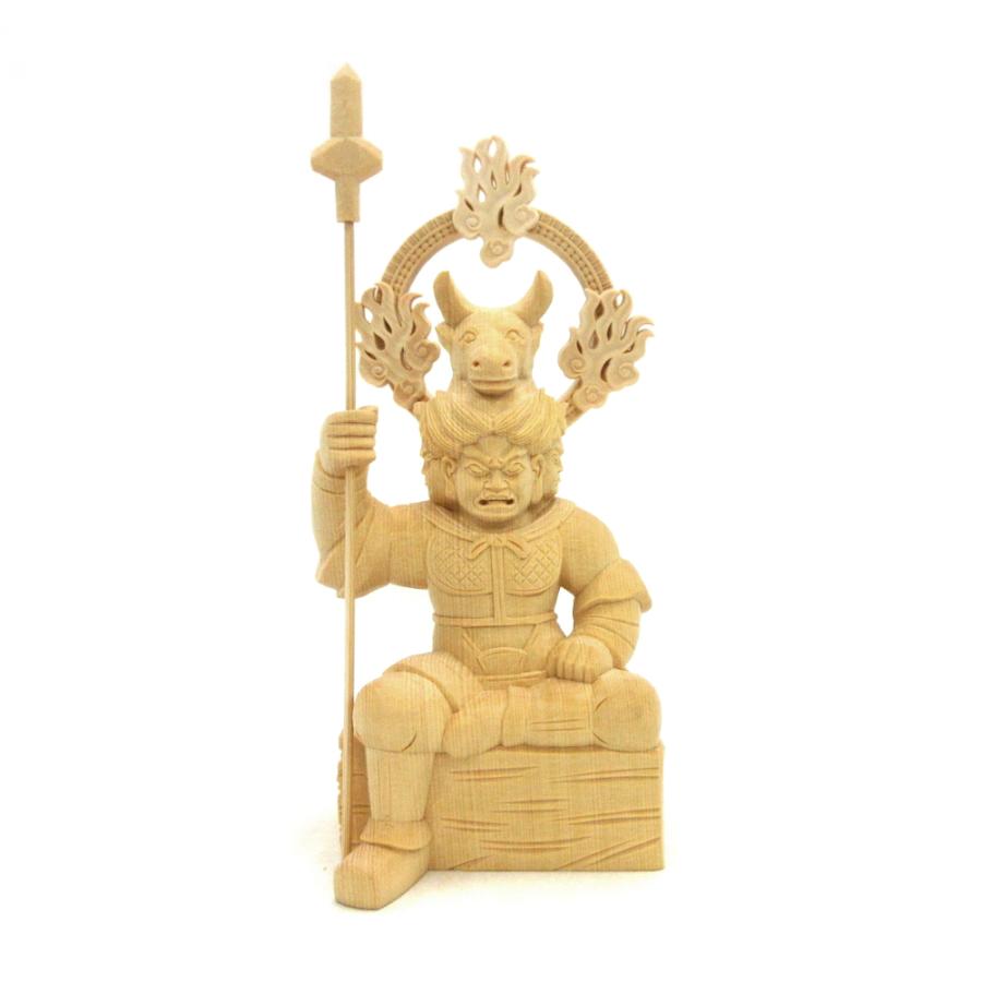 仏像 牛頭天王 総高20cm 桧木 : 栗田こだわり仏像専門店 - 通販