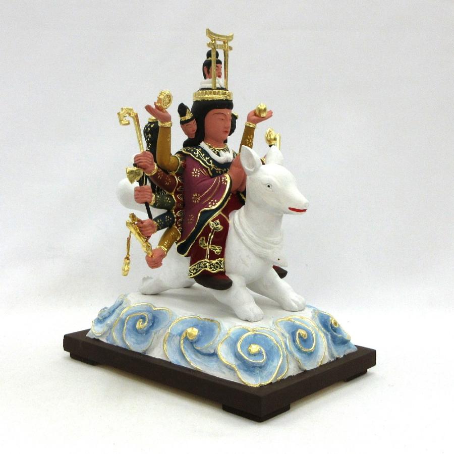 仏像 荼吉尼天 五玉女 総高20cm 桧木彩色 : 栗田こだわり仏像専門店