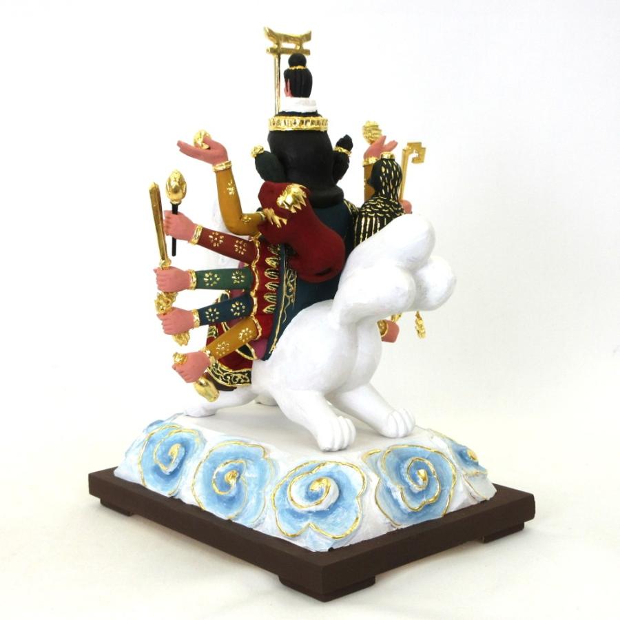 仏像 荼吉尼天 五玉女 総高20cm 桧木彩色 : 栗田こだわり仏像専門店