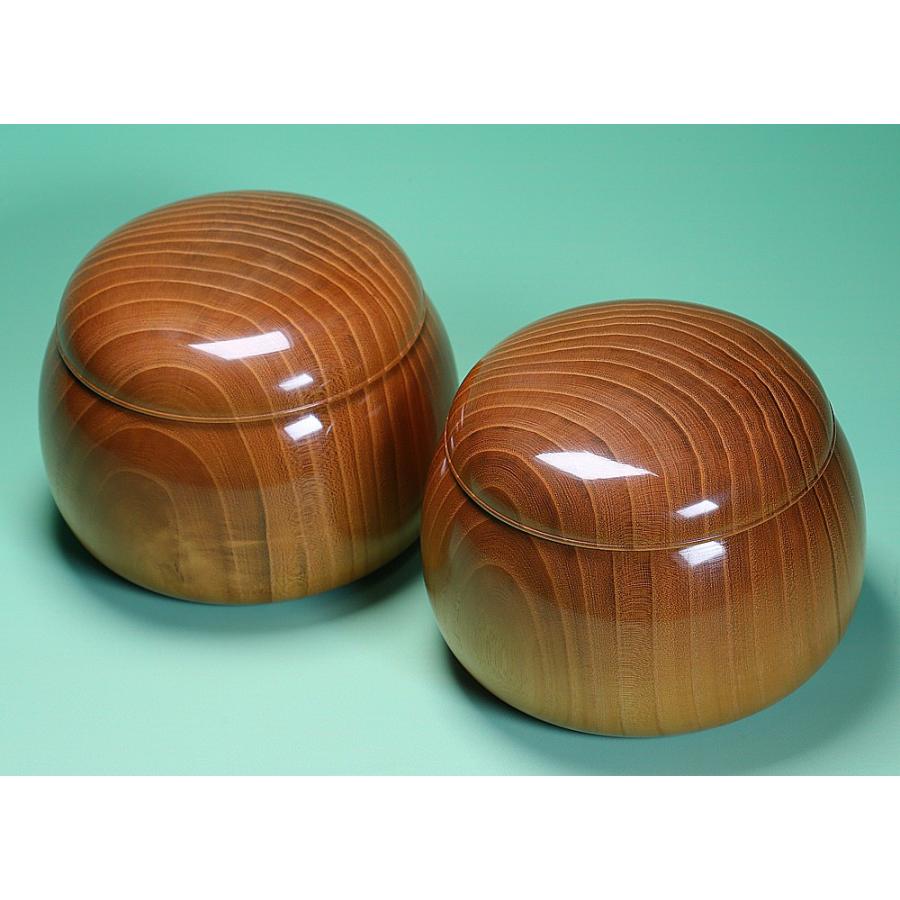 はまぐり碁石 ブルーラベル雪印 38号 + 銘木本桑製碁笥の本格囲碁2点