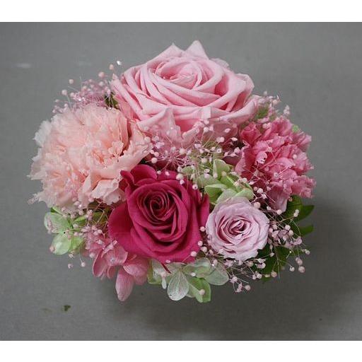 プリザーブドフラワー＊ケース入りアレンジ＊ピンク系（小サイズ