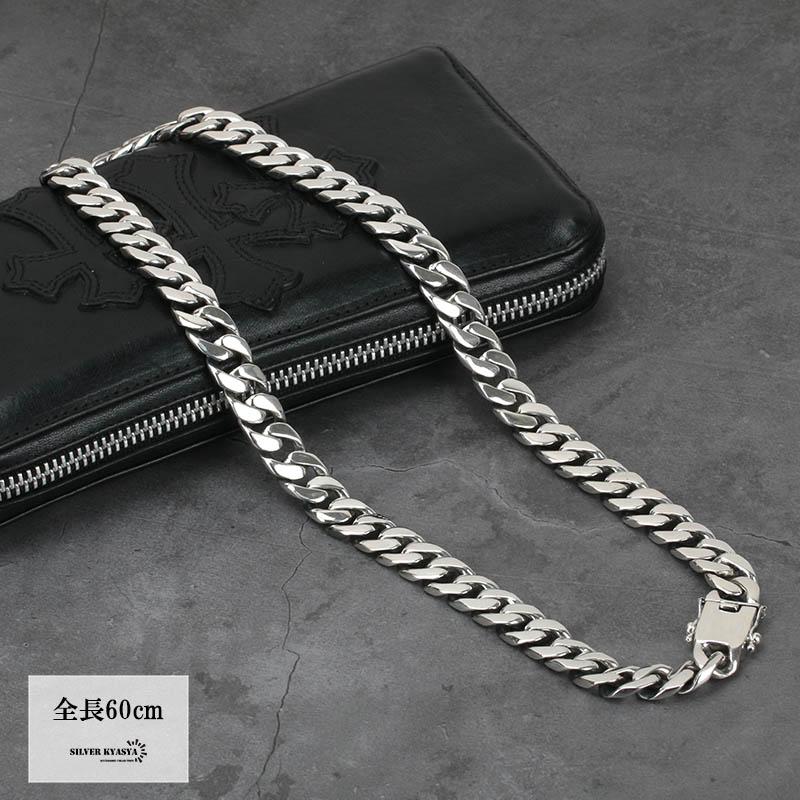 重厚 シルバー925 喜平ネックレス シルバー喜平チェーン 太め 幅12mm