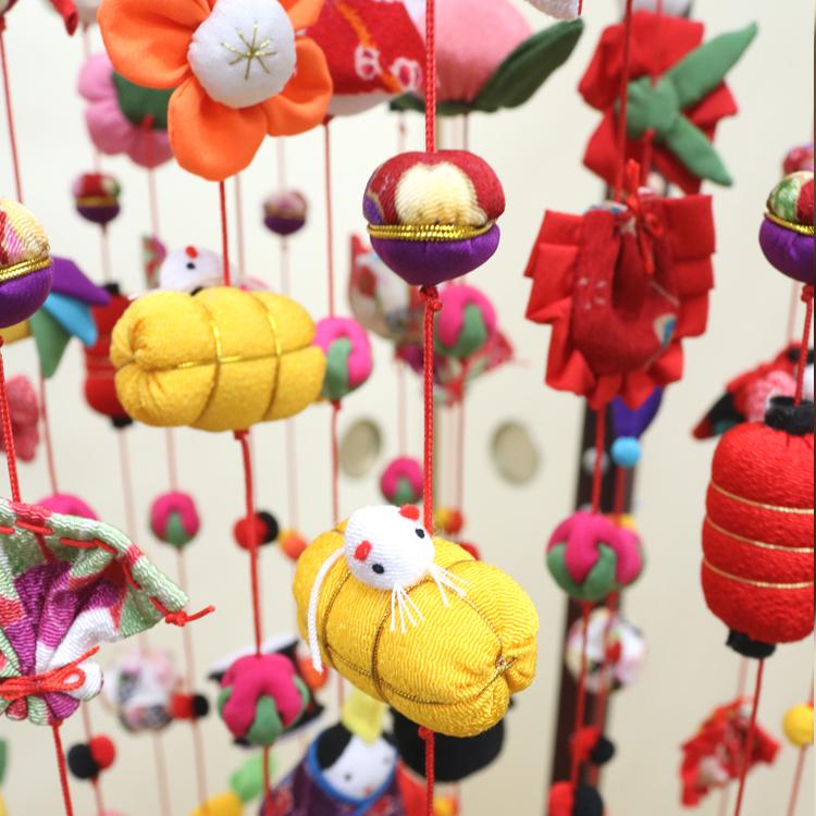 つるし飾り つるし雛【雛〜HINA〜三段】[3-21] 長さ約130cm 三段大型