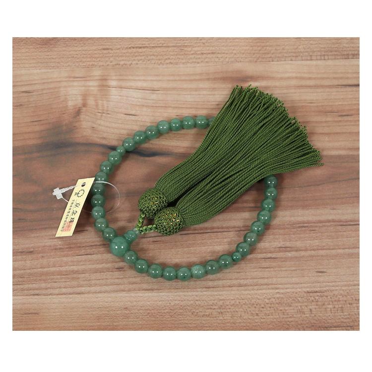 念珠 数珠 インド 翡翠 じゅず 珠数 女性 レディース アベンチュリン