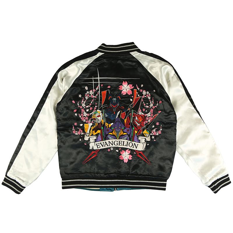 スカジャン 錦 nishiki ×エヴァンゲリオン 桜乱 EVA4機と月華 綾波レイ