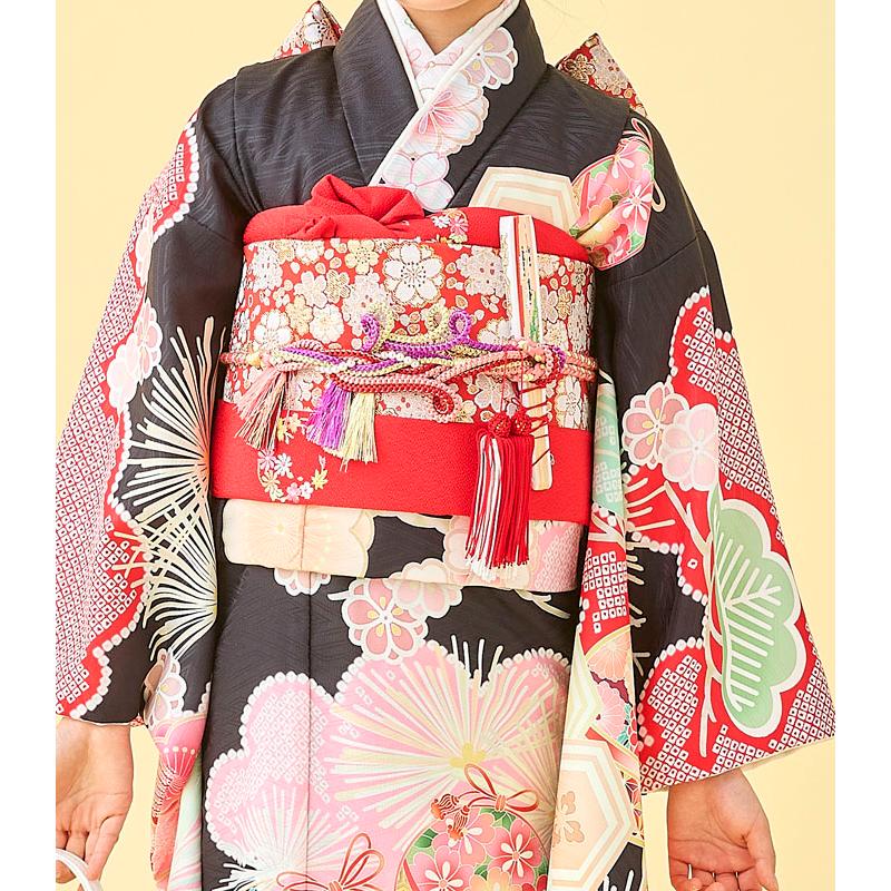 七五三 着物 7歳 女の子 着物フルセット 式部浪漫 ブランド 絵羽柄 梅