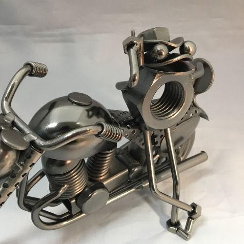 メタルクラフト バイク かえる ジャンクアート 金属アート 鉄 bike