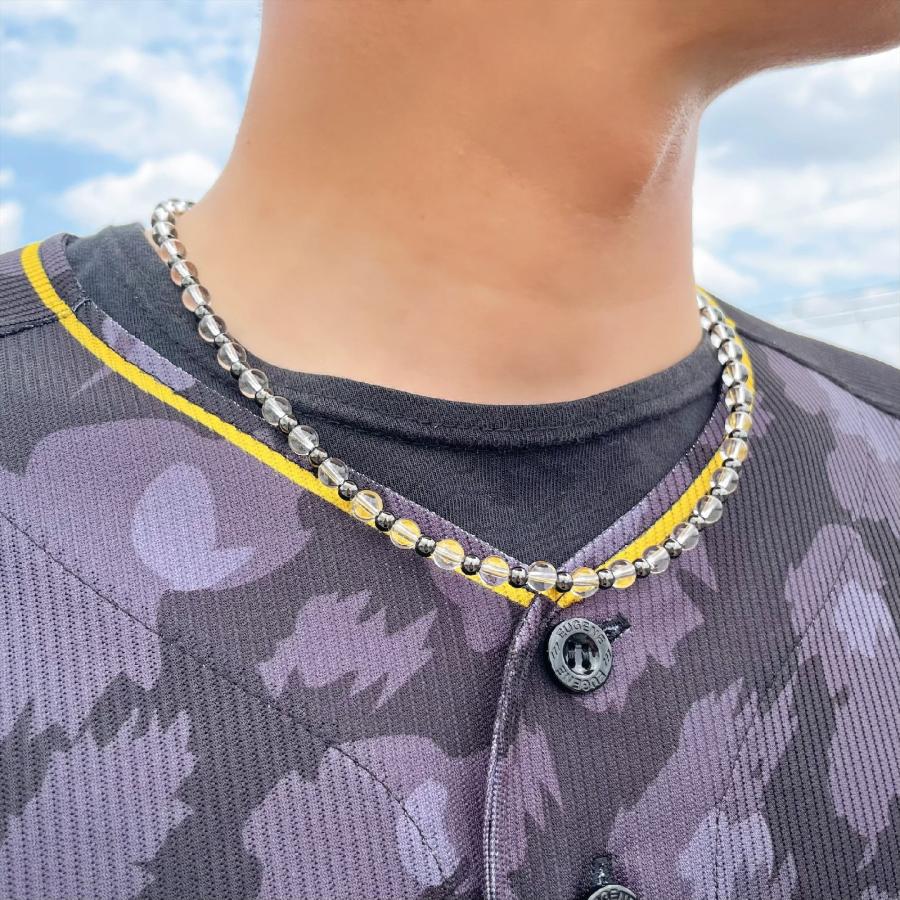 お洒落に決まりますテラヘルツ 本水晶 クリスタル 鉱石 ネックレス TBn