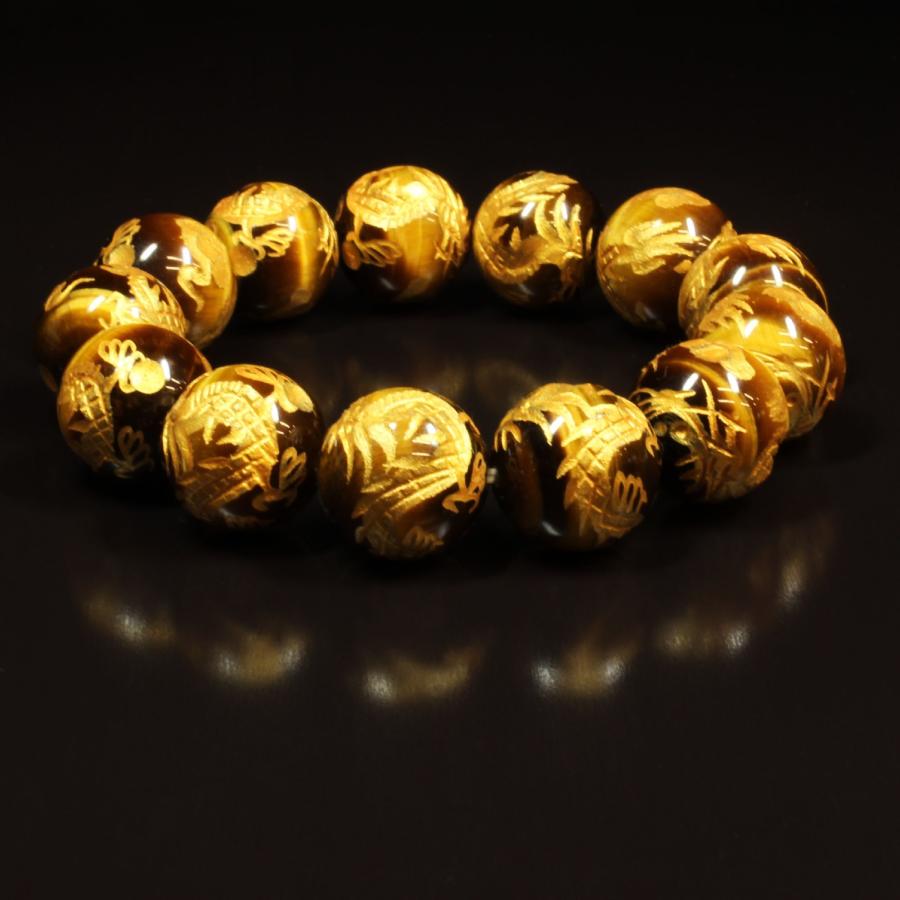 最強の金運 / 合格祈願 を引き寄せる数珠 16ミリ 風水神 皇帝龍