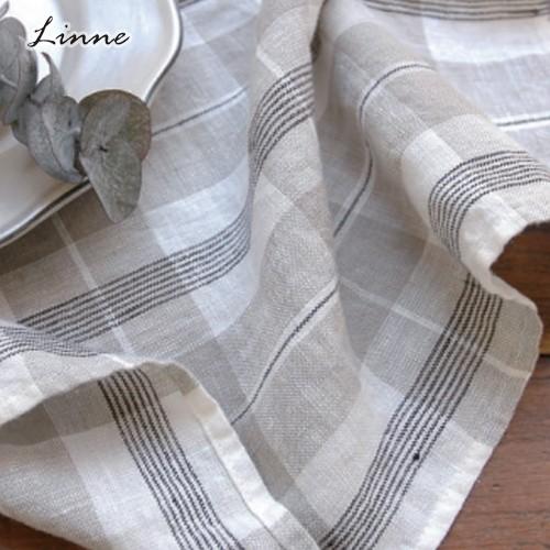 リネン キッチンクロス チェック ストライプ 布巾 リトアニアリネン