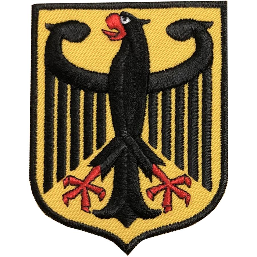 AFO】ドイツ国章 イエロー ワッペン 中【ゆうパケット配送対象商品