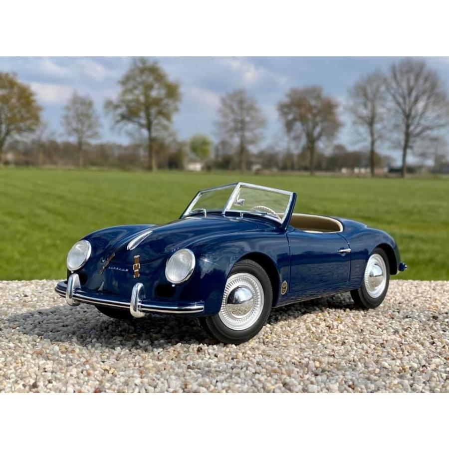 ミニカー 1/18 ポルシェ 356 スパイダー 紺色 CULT-SCALE MODELS