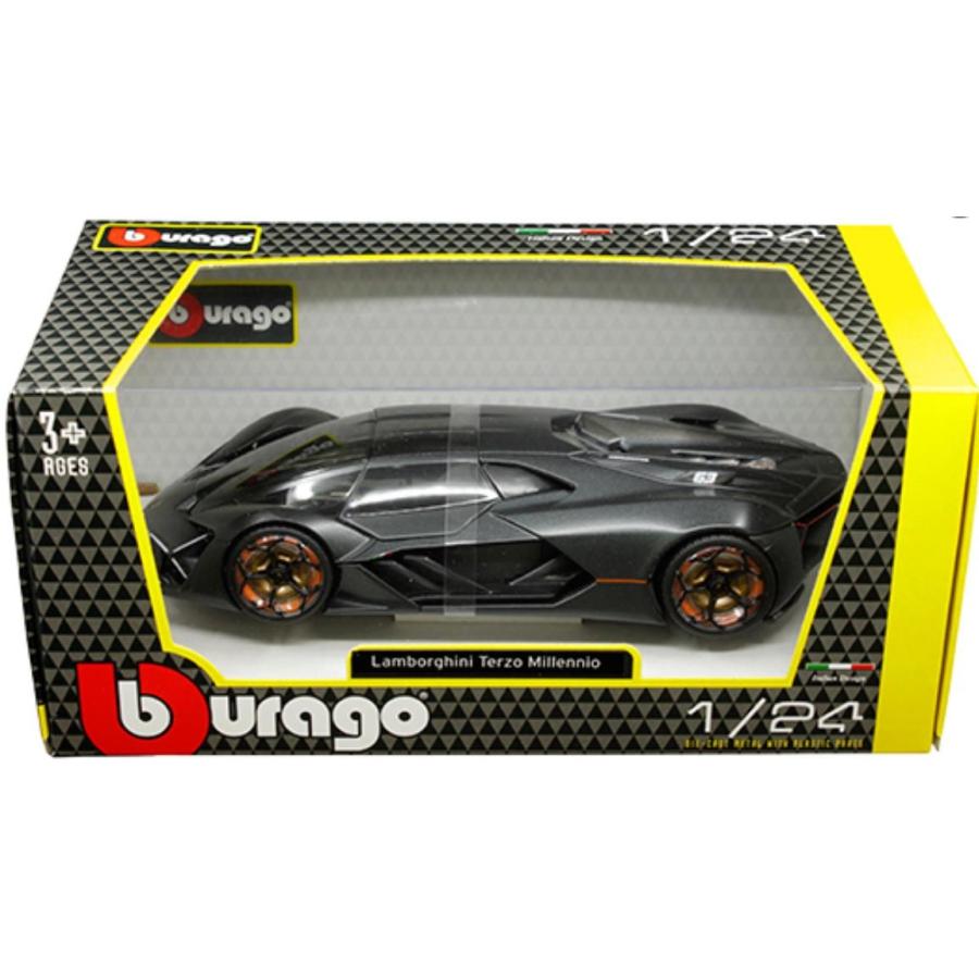 ミニカー 1/24 ブラゴ ランボルギーニテルツォミッレニオ ガンメタ色