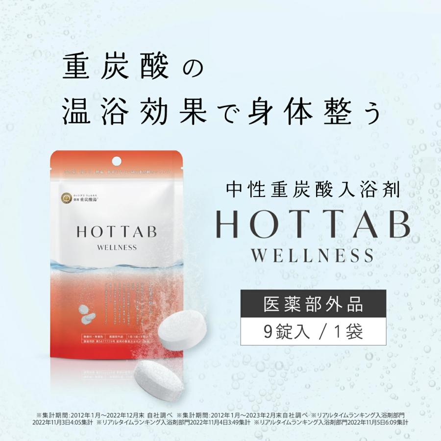 HOT TAB（ホットタブ） お試し用 薬用 元祖 重炭酸 入浴剤 ウェルネス