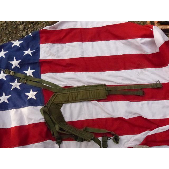 レア! 米軍実物 ナム戦 Hサスペンダー サイズL M1956 M56 コットン