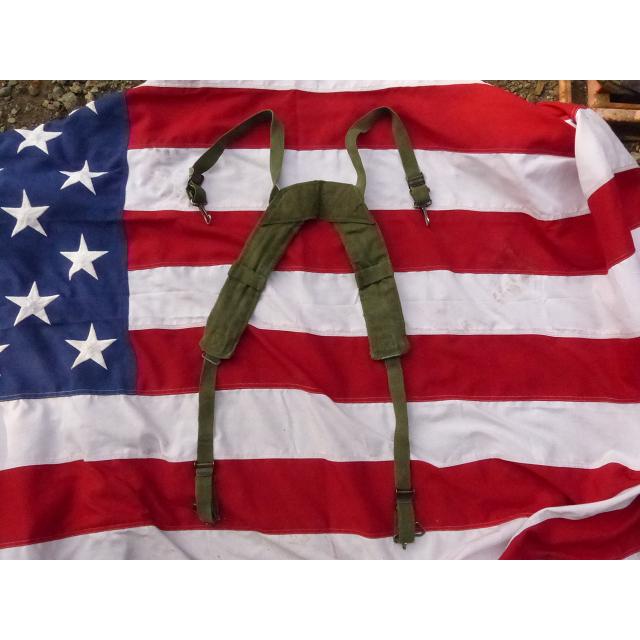 レア! 米軍実物 ナム戦 Hサスペンダー サイズL M1956 M56 コットン