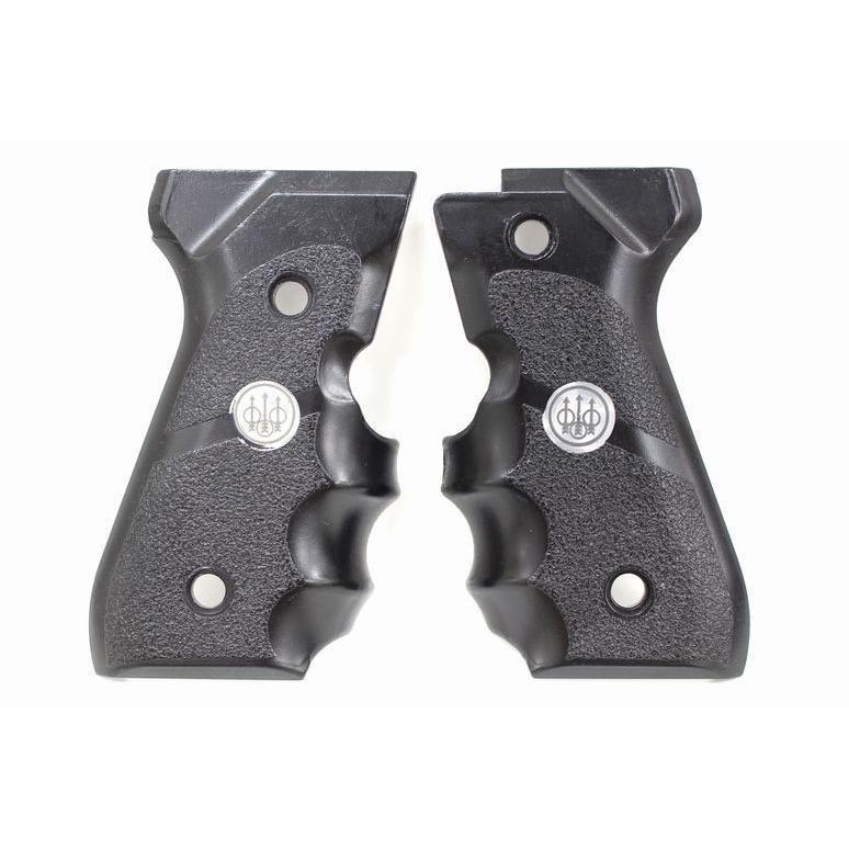 M9 M9A1 ガスガン対応ベレッタタイプ メタルグリップパネル BK